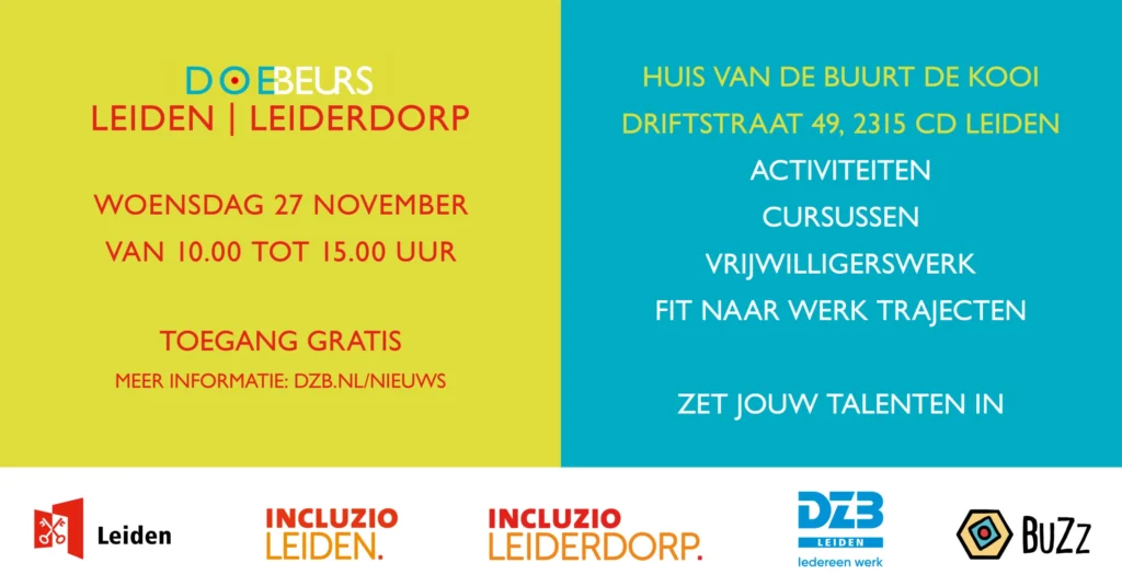 27 november DoeBeurs Leiden & Leiderdorp